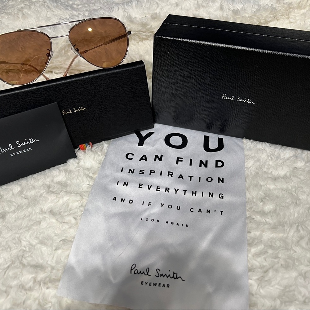 Paul Smith Silver Aviator Sunglasses